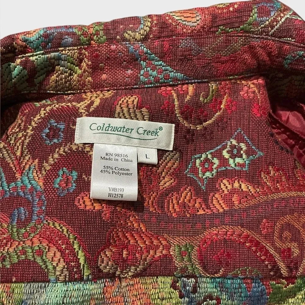 Coldwater Creek Vintage Tapestry Jacket Blazer